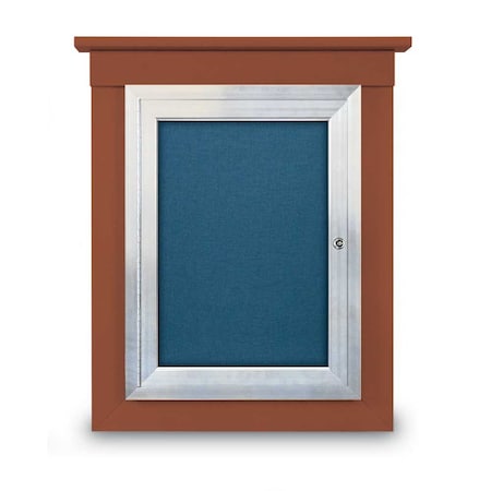 United Visual Products 72"x48" 3-Door Enclosed Letterboard, Burgundy/Cherry UV2628O-CHERRY-BURGUN